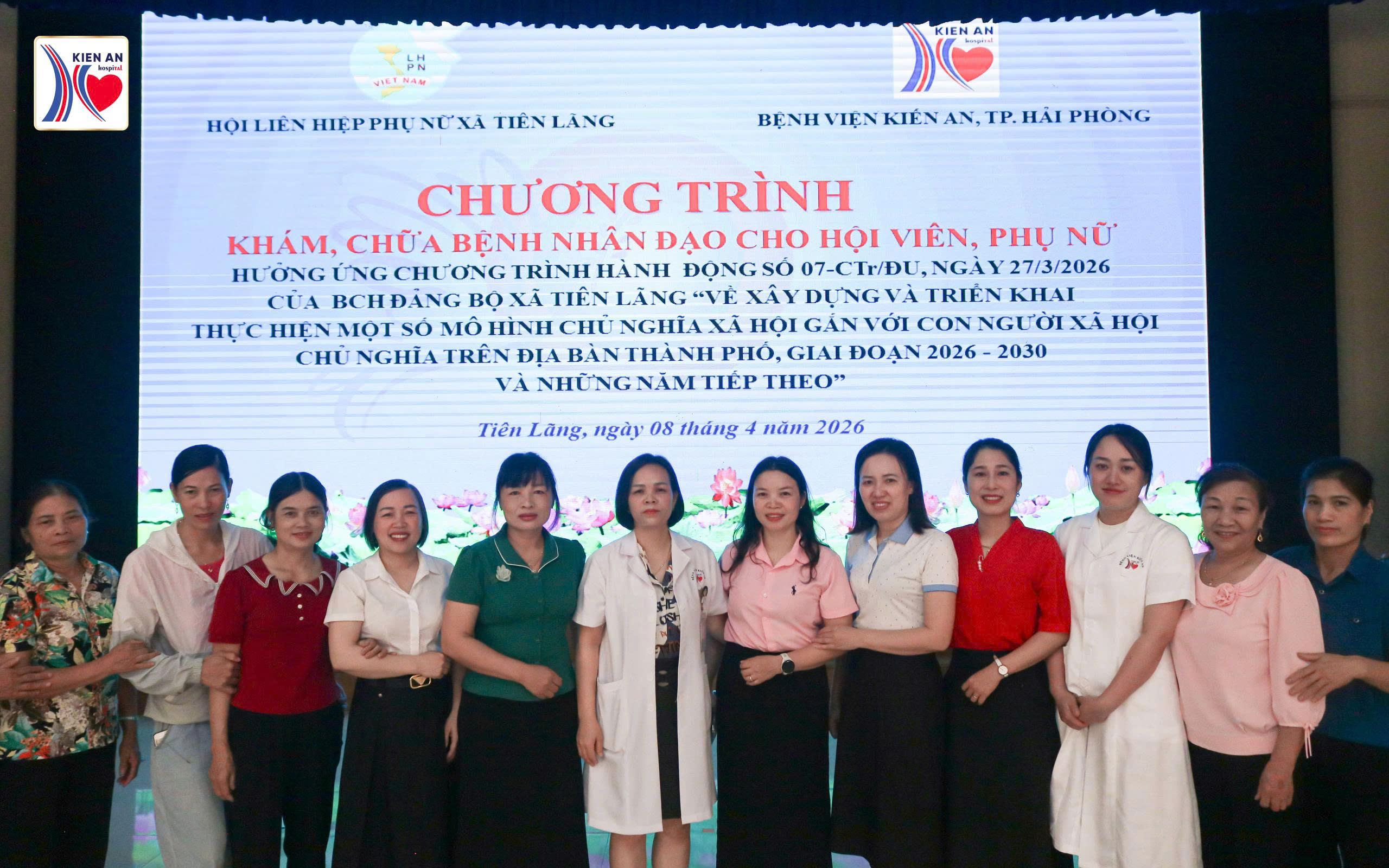 BỆNH VIỆN KIẾN AN CHUNG TAY CHĂM SÓC SỨC KHỎE SINH SẢN CHO PHỤ NỮ TẠI TIÊN LÃNG, HẢI PHÒNG
